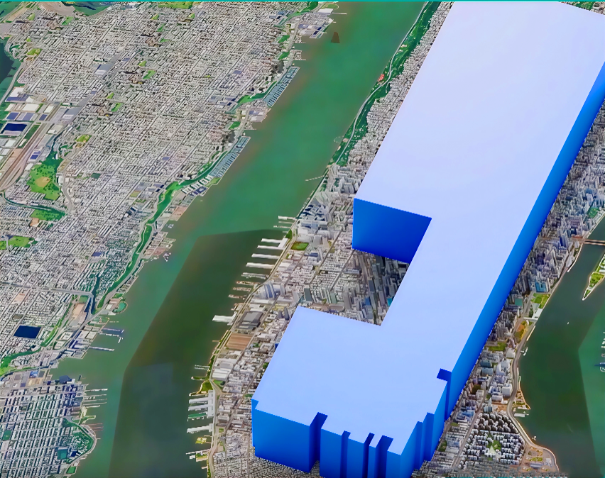 Why is Meta's data center crushing Manhattan? 1 نمای تصویری Hyperion Data Center روی منهتن، مقایسه ابعاد و تأثیر مراکز داده AI متا